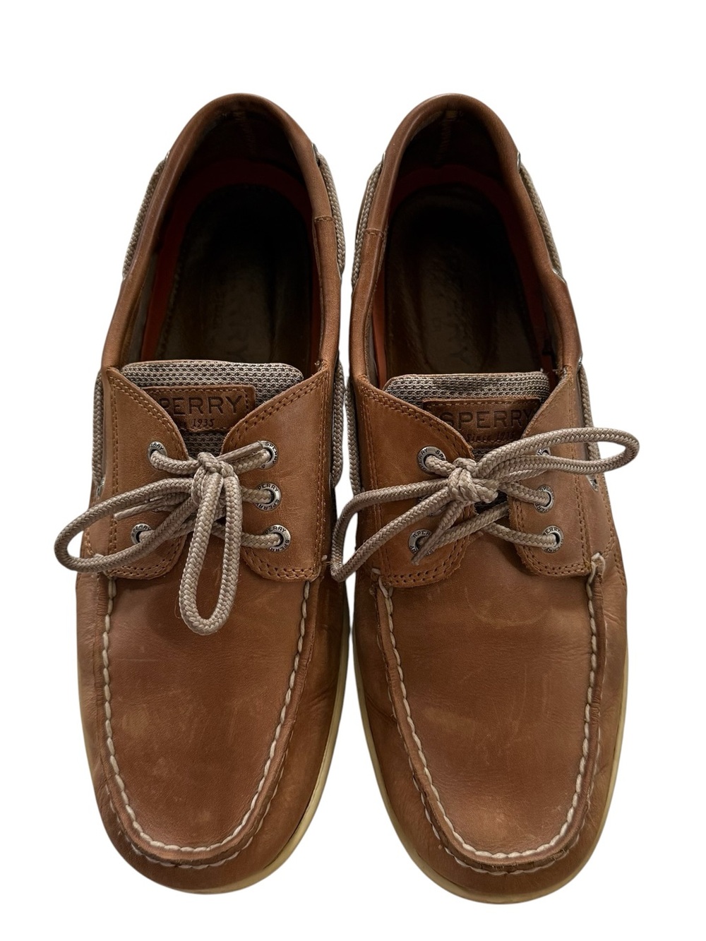 Sperry Billfish 3-Eye Boat Shoe Men's 11W Lace up Casual Shoes Dark Tan 799320